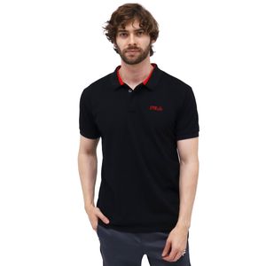 Fila Fl Camiseta Polo Hombre Negro